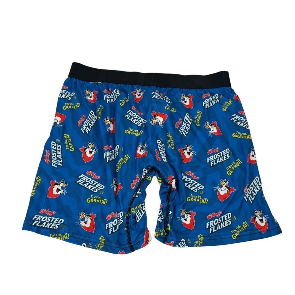 Swag NWOT 2 Pack Boxer Briefs Kellogg's Men XL Red Blue Stretch Comfort Novelty
